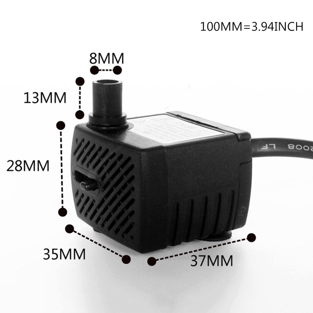 BYDOT 110V Reptile Water Dispenser Water Dripper Bowl Lizard Tank Filter Accessories Automatic Drinking Fountain Animals & Pet Supplies > Pet Supplies > Reptile & Amphibian Supplies > Reptile & Amphibian Habitat Accessories BYDOT