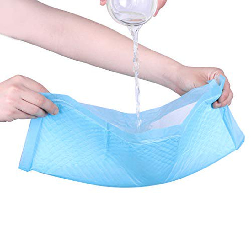 CALPALMY (100 Pads) Ultra Absorbency Pet Toilet Training Pads 18" X 13" Moisture Locking Technology Turns Liquid into Gel - Perfect for Rabbits and Guinea Pigs Animals & Pet Supplies > Pet Supplies > Dog Supplies > Dog Diaper Pads & Liners CalPalmy