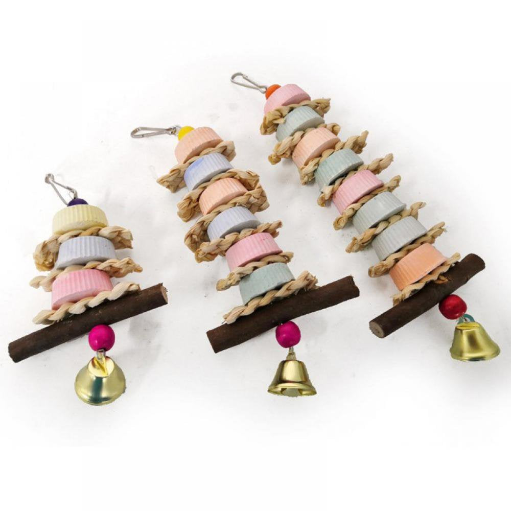 Birds Parrot Grinding Stone Chewing Toy Hanging String Parrot Cage Parakeet Cockatiel Toy Mouth Molars Stone Toys Mineral Animals & Pet Supplies > Pet Supplies > Bird Supplies > Bird Toys Woonny