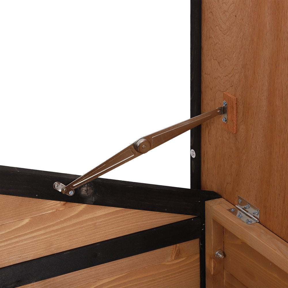 Pawhut Wooden Large Dog House, Perfect for the Porch or Deck and Includes Bottom Slide-Out Tray, 59" L, Natural Animals & Pet Supplies > Pet Supplies > Dog Supplies > Dog Houses Aosom LLC