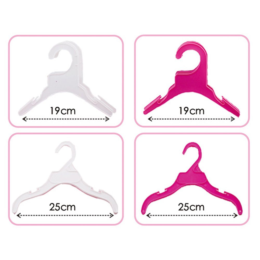 Pet Enjoy 10Pcs Cat Dog Clothing Hangers,Plastic Anti-Skid Dog Puppy Cat Clothes Clothing Rack,Pink Dog Apparel Hangers for Small Animals Animals & Pet Supplies > Pet Supplies > Cat Supplies > Cat Apparel Pet Enjoy