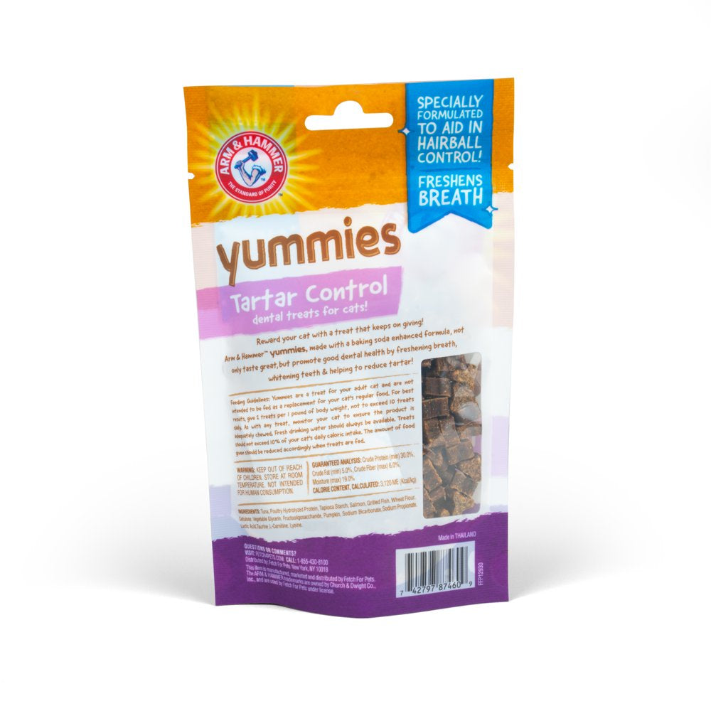 Arm & Hammer Cat Dental Care Yummies Cat Treats 2.5 Oz Bag Animals & Pet Supplies > Pet Supplies > Cat Supplies > Cat Treats Fetch for Pets