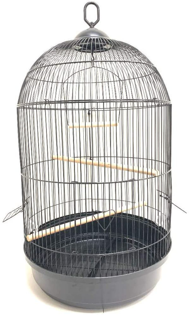 Large 57" round Bird Flight Hook Cage with Stand for Small Size Finch Canary Cockatiel Parakeet Aviary Budgie Lovebird Animals & Pet Supplies > Pet Supplies > Bird Supplies > Bird Cages & Stands Mcage