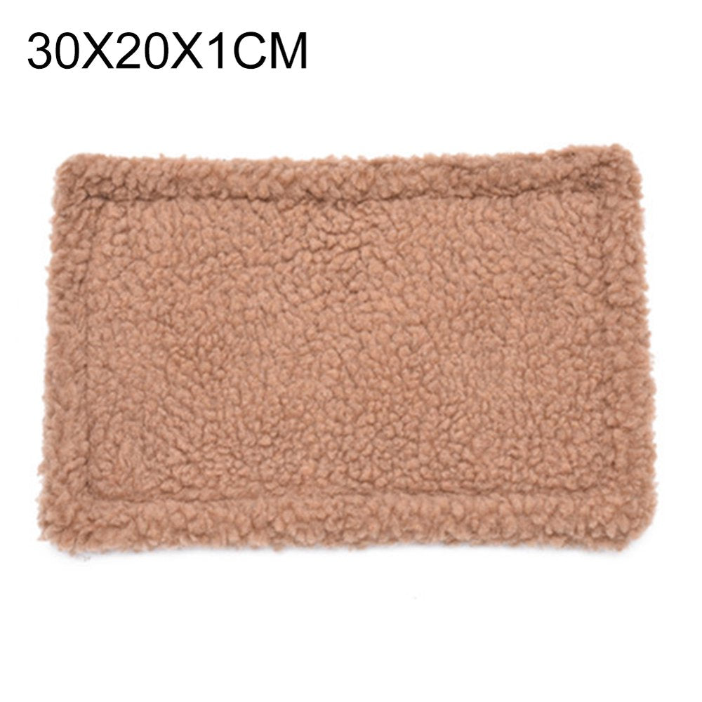 Visland Hamster Guinea Pig Warm Bed Mats Soft Plush Hamster Pad Mats Small Animal Winter Sleep Bedding Mat for Bunny Hamster Guinea Pig Squirrel Hedgehog Chinchilla Animals & Pet Supplies > Pet Supplies > Small Animal Supplies > Small Animal Bedding Visland