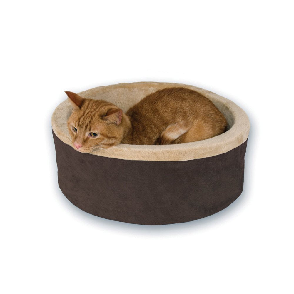 K&H Thermo Kitty Pet Cat Bed, Green Animals & Pet Supplies > Pet Supplies > Cat Supplies > Cat Beds K&H Pet Products S Brown