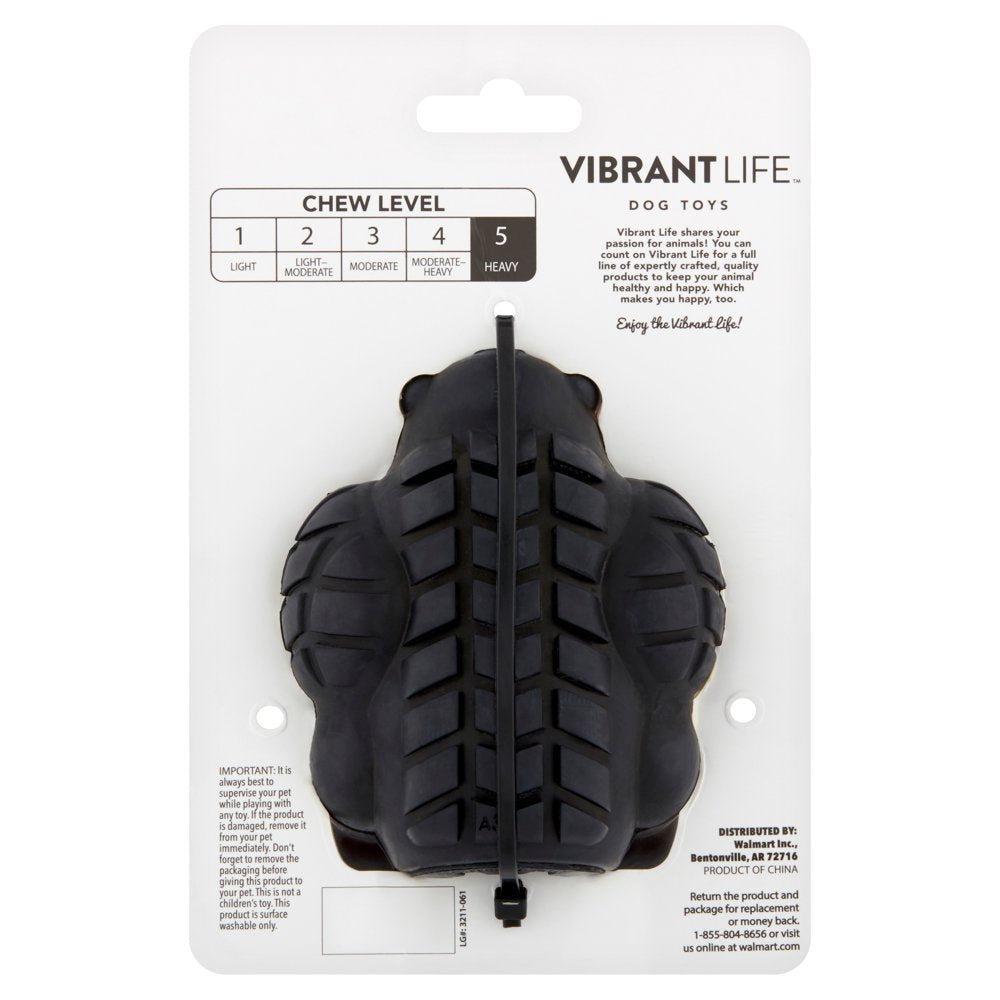 Vibrant Life Tough Buddy Treat-Stuffing Chewy Gorilla Rubber Dog Toy, for Heavy Chewers Animals & Pet Supplies > Pet Supplies > Dog Supplies > Dog Toys Walmart Inc.
