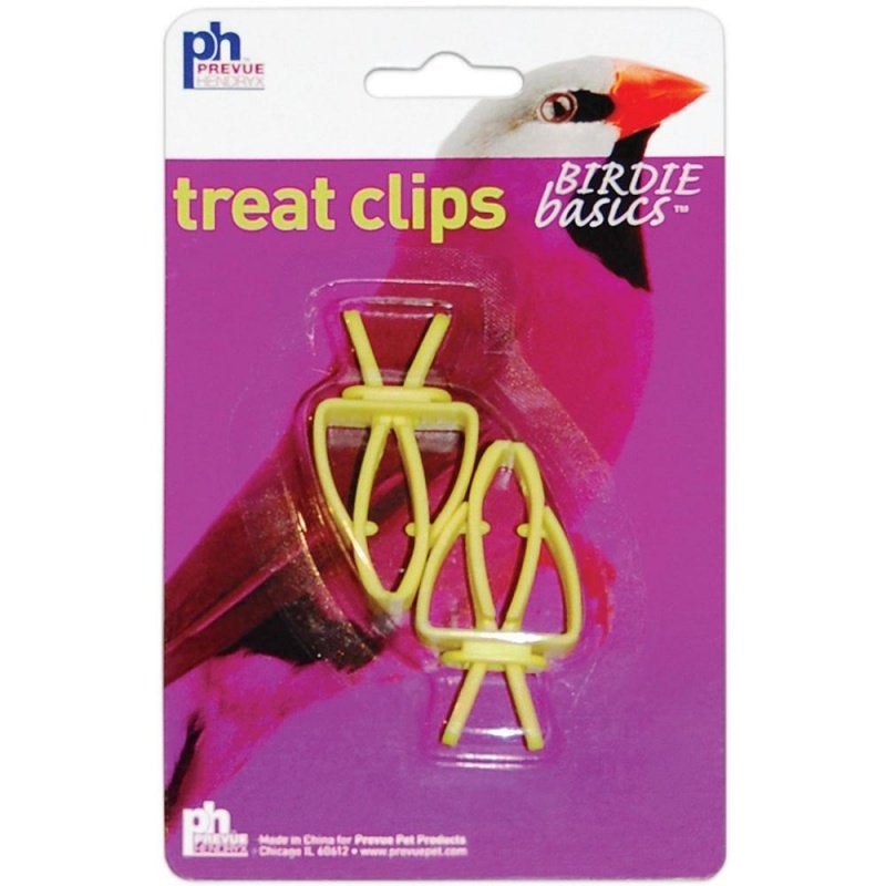Prevue Pet Products Birdie Basics Plastic Treat Clips, 2 Pack Animals & Pet Supplies > Pet Supplies > Bird Supplies > Bird Treats Prevue 24 count (12 x 2 ct)