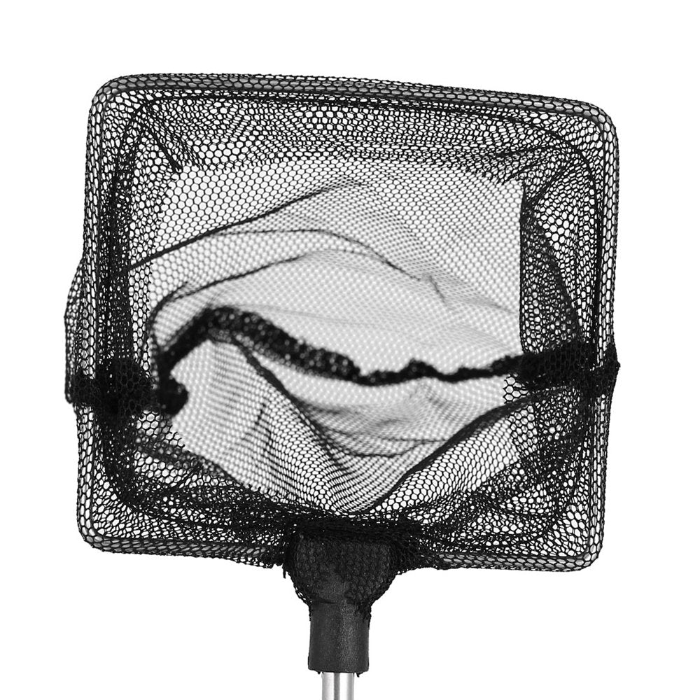 Unique Bargains Silver Tone Black Grip Square Mouth Retractable Handle Aquarium Fish Net Animals & Pet Supplies > Pet Supplies > Fish Supplies > Aquarium Fish Nets Unique Bargains