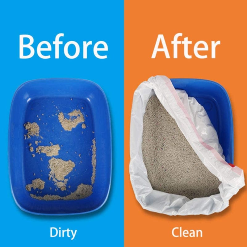 3Pack Cat Litter Box Liners Drawstring Super Jumbo Scratch Resistant Extra Heavy Litter Tray Cat Box Liner Bags Animals & Pet Supplies > Pet Supplies > Cat Supplies > Cat Litter Box Liners HUANOCHENG