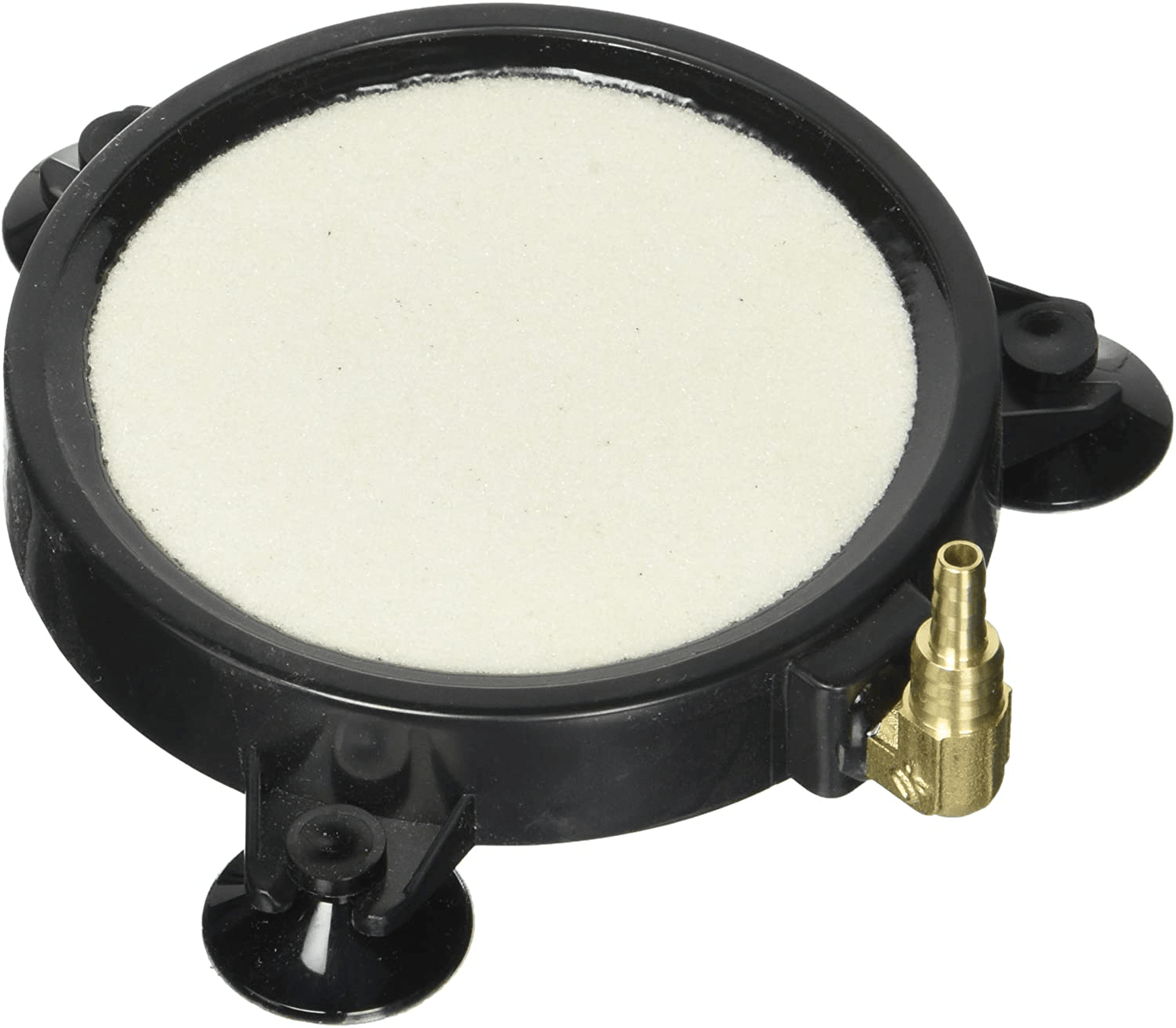 4 Inch round Air Stone Bubble Diffuser. White Premium Grade Bubbler. 3 Suction Cups to Hold in Place. 90 Degree Metal Inlet Prevents Kinks. Perfect for Hydroponics, Aquaponics, Ponds, Aquariums, Etc. Animals & Pet Supplies > Pet Supplies > Fish Supplies > Aquarium Air Stones & Diffusers Cz Garden Supply