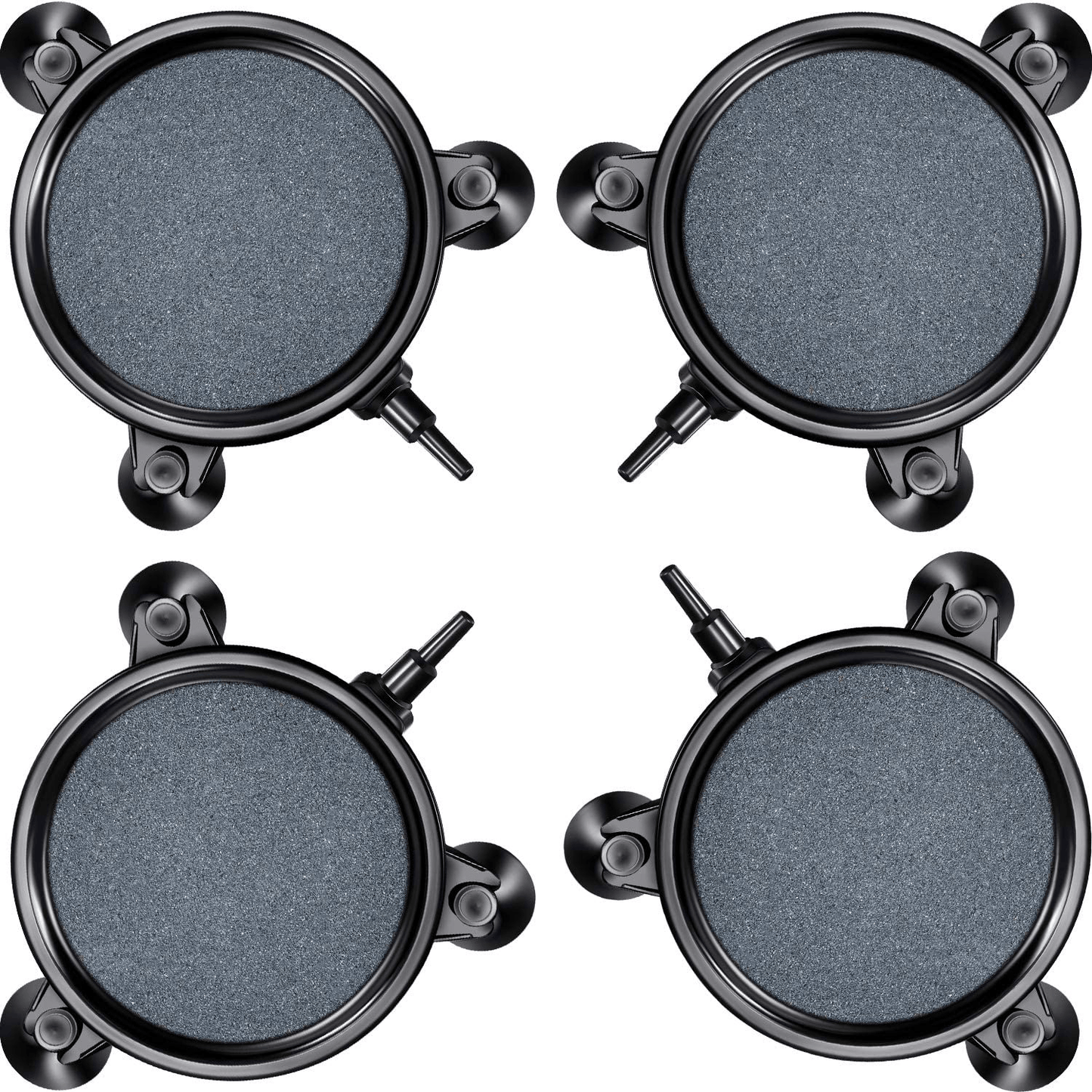 4 Pieces Air Stone Disc Bubble Diffuser Fish Tank Bubbler with 12 Pieces Suction Cups for Hydroponics Aquarium Fish Tank Pump Aerator Diffuser round Air Stone Kit Animals & Pet Supplies > Pet Supplies > Fish Supplies > Aquarium Air Stones & Diffusers Mudder Blue Gray 4.1 x 0.75 Inch