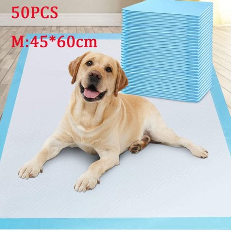 40/ 50/100 Pcs Super Absorbent Pee Pads, Disposable Cage Liner Diapers, Small Animals Potty Training Mats for Cat, Dog Animals & Pet Supplies > Pet Supplies > Dog Supplies > Dog Diaper Pads & Liners WJKB M