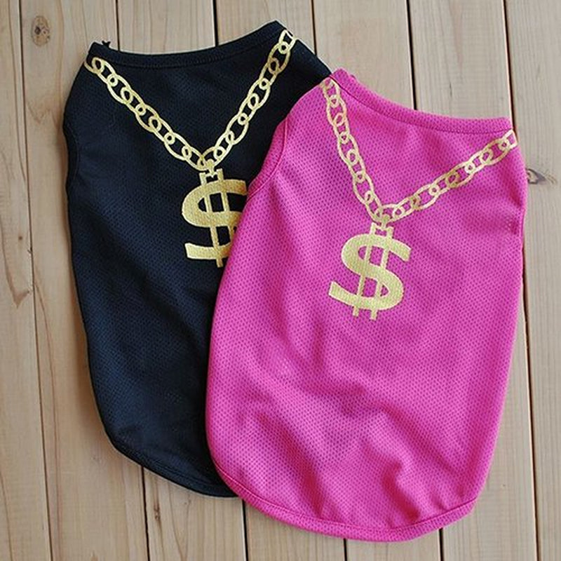 Shulemin Summer Print Pet Puppy Small Dog Cat Pet Clothes Vest T Shirt Apparel,Black Animals & Pet Supplies > Pet Supplies > Cat Supplies > Cat Apparel Shulemin