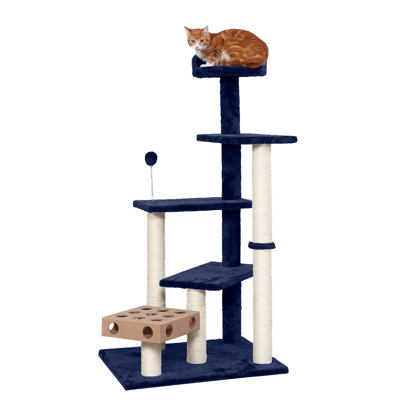 Furhaven Pet Cat Tree | Tiger Tough Cat Tree House Furniture for Cats & Kittens, Play Stairs, Gray Animals & Pet Supplies > Pet Supplies > Cat Supplies > Cat Furniture FurHaven Pet Blue