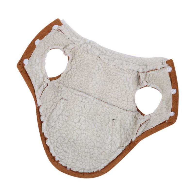 Fleece Lined Warm Dog Jacket for Puppy Winter Cold Weather,Soft Windproof Small Dog Coat Animals & Pet Supplies > Pet Supplies > Dog Supplies > Dog Apparel BAGGUCOR