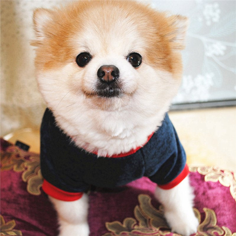 Fysho Pet Dog Winter Warm Raglan Sleeve Fleece Sweater for Small Medium Dogs Animals & Pet Supplies > Pet Supplies > Dog Supplies > Dog Apparel Fysho
