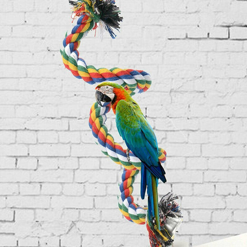Beinou Pets Parrot Hanging Swing Chew Toy Rope Bite Toys for Bird Budgies Parakeet Rope Animals & Pet Supplies > Pet Supplies > Bird Supplies > Bird Toys Beinou