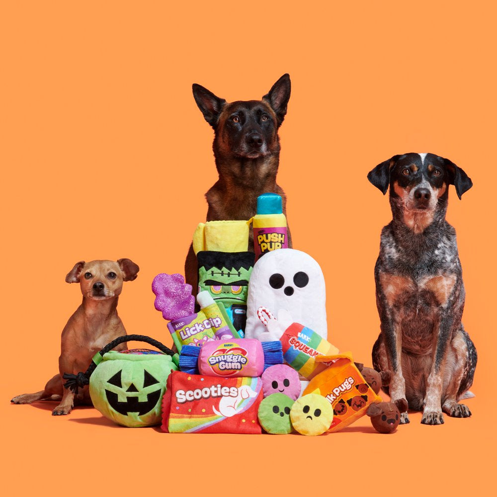 BARK Cranky Frankie Halloween Dog Toy with Crazy Crinkle, for XS-S Dogs Animals & Pet Supplies > Pet Supplies > Dog Supplies > Dog Toys BARK