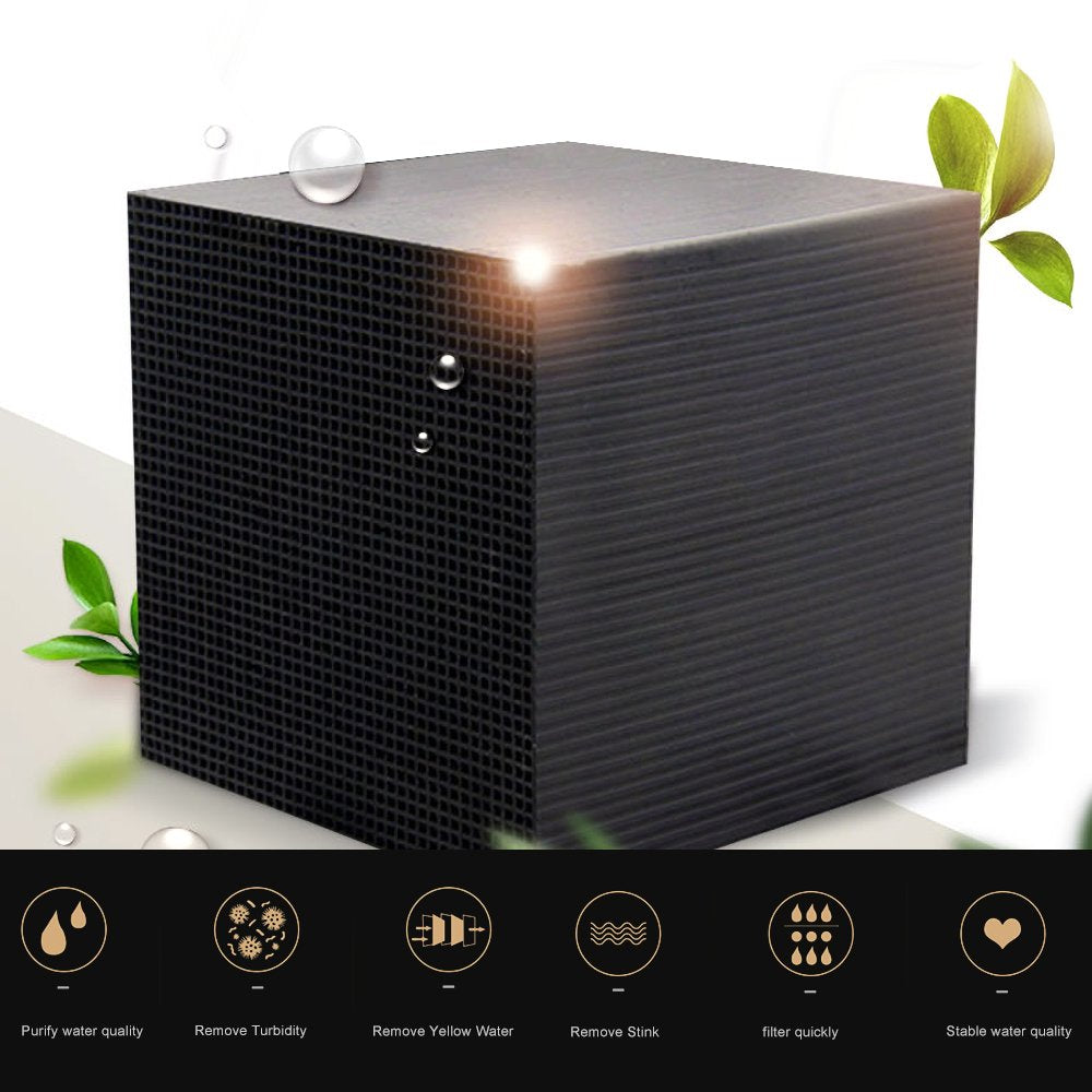 Water Purifier Cube Aquarium Filter Eco-Aquarium Filter Ultra Strong Filtration & Absorption 10X10X5CM Animals & Pet Supplies > Pet Supplies > Fish Supplies > Aquarium Filters SUTENG