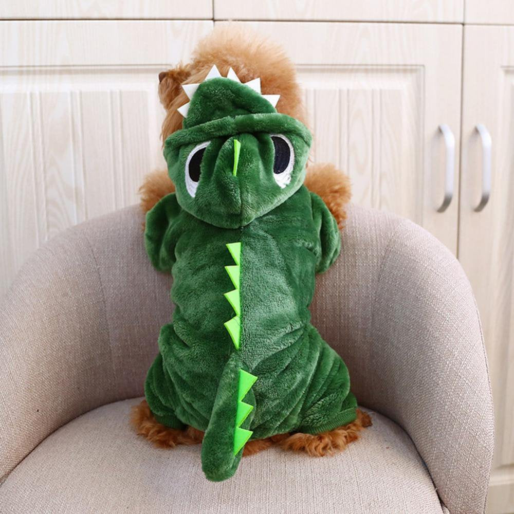 Dog Dinosaur Design Costume Green Pet Clothes for Medium & Large Dog Animals & Pet Supplies > Pet Supplies > Cat Supplies > Cat Apparel Wisremt
