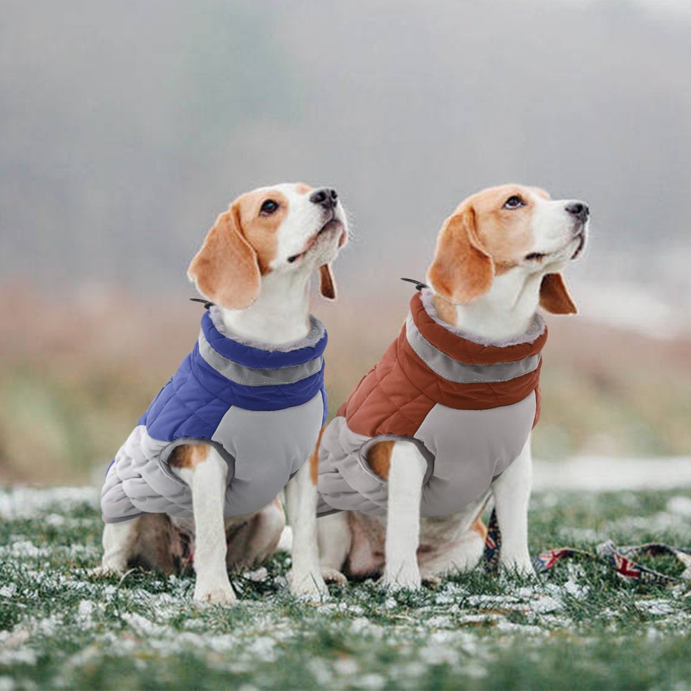 ROZKITCH Padded Vest Dog Winter Coat Windproof Reflective Cold Weather Dog Jacket Comfortable Dog Apparel for Cold Weather Snowproof Vest Padded for Small Medium Large Dogs Animals & Pet Supplies > Pet Supplies > Dog Supplies > Dog Apparel ROZKITCH