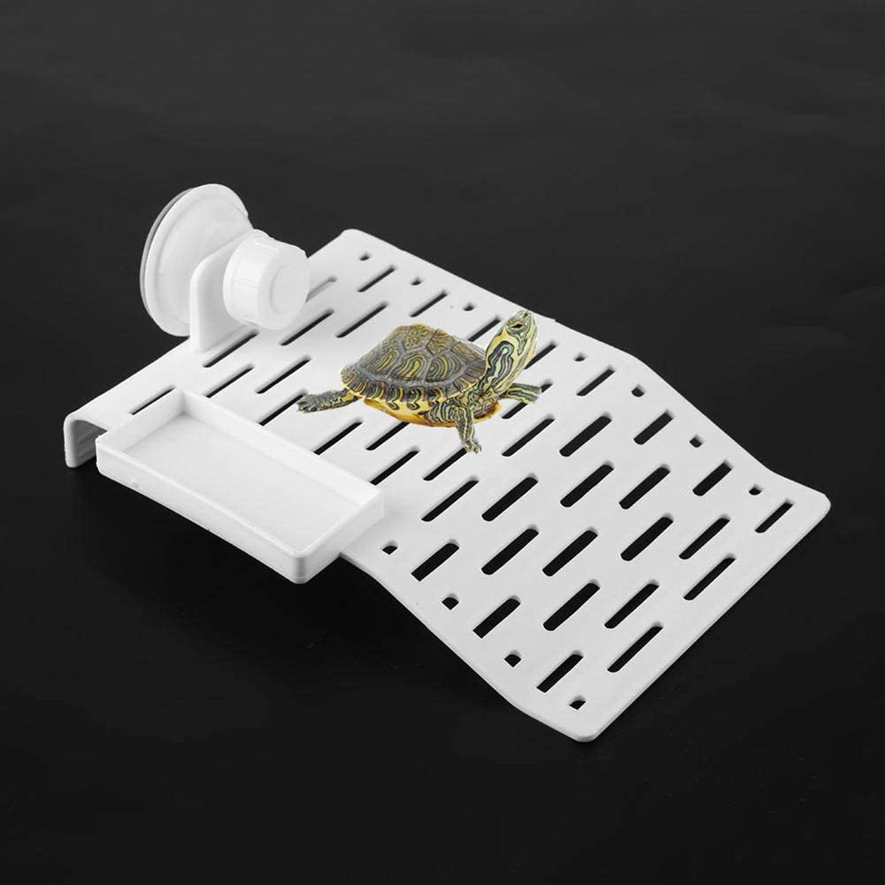 Aquarium Tortoise Platform Turtle Dock Reptile Habitat Floating Island Dock Acrylic Turtle Resting Terrace with Suction Cup for Reptiles and Amphibians Animals & Pet Supplies > Pet Supplies > Reptile & Amphibian Supplies > Reptile & Amphibian Habitats Miruku S