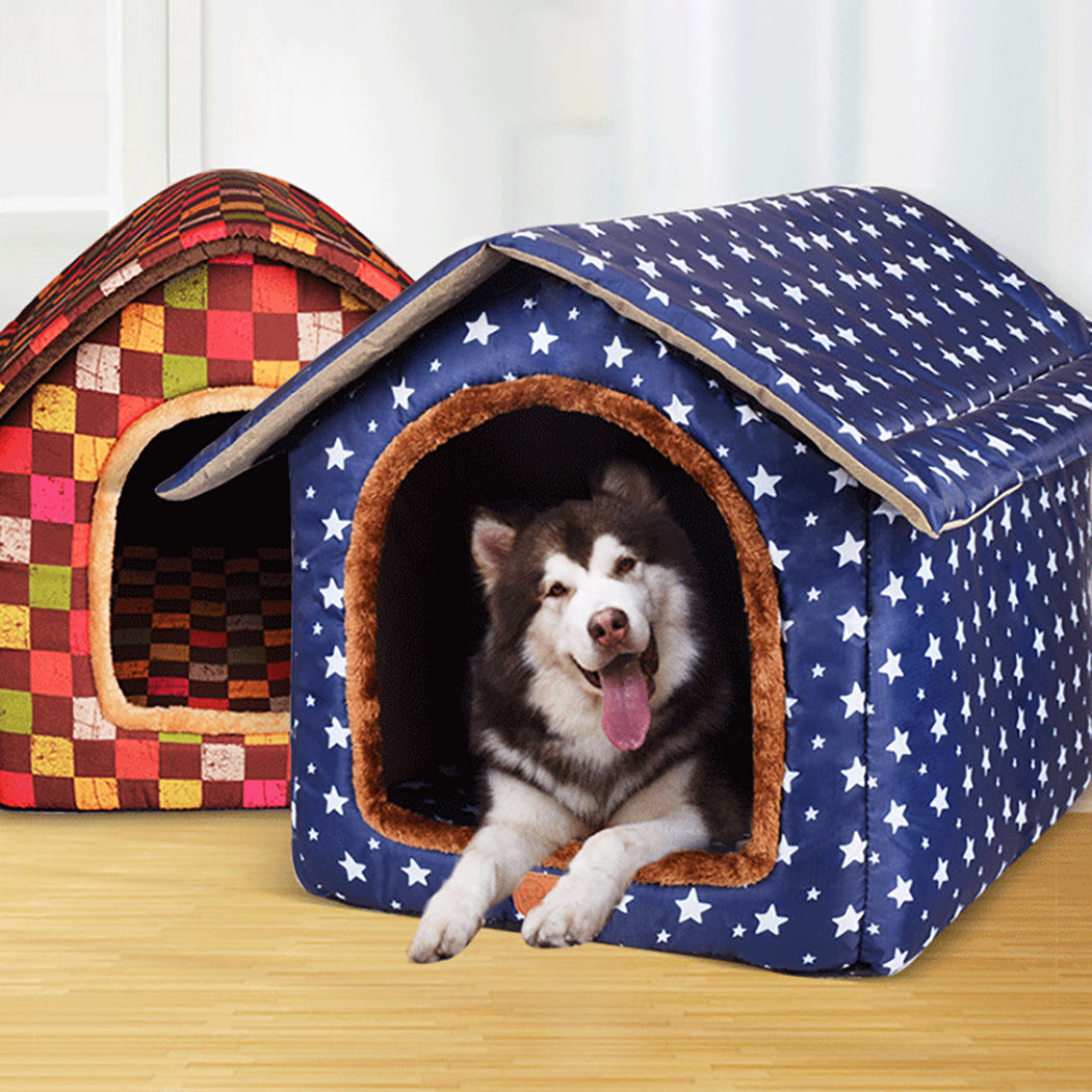 Pet House Soft Portable: Washable Detachable Cat Bed Cave Dog House for Indoor Animals & Pet Supplies > Pet Supplies > Dog Supplies > Dog Houses Bangcool