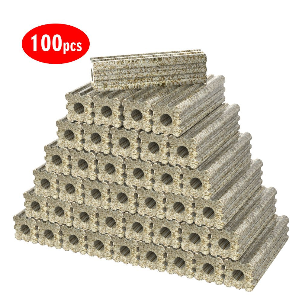 Aquarium Filter Media Porous 100Pcs Bio Ceramic for Fresh Water, Sea Water Aquarium Fish Tank and Koi Pond (Ceramic) Animals & Pet Supplies > Pet Supplies > Fish Supplies > Aquarium Filters DGI 3DS Nano Ceramic