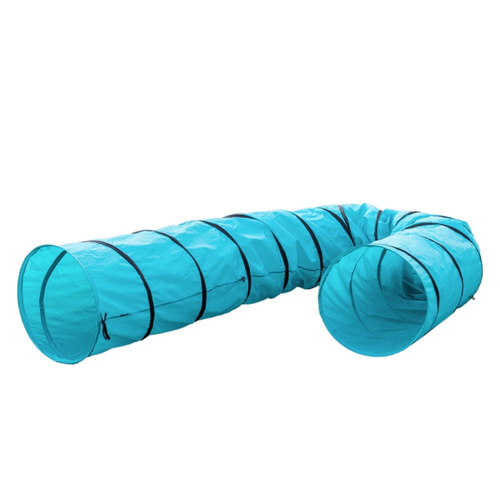 Pefilos 18' Cat Tunnel for Adult Cats Agility Training Tunnel Pet Dog Play Cat Tunnel for Large Cats Outdoor Obedience Exercise Equipment Cat Tunnel for Outside, Blue Animals & Pet Supplies > Pet Supplies > Dog Supplies > Dog Treadmills Pefilos