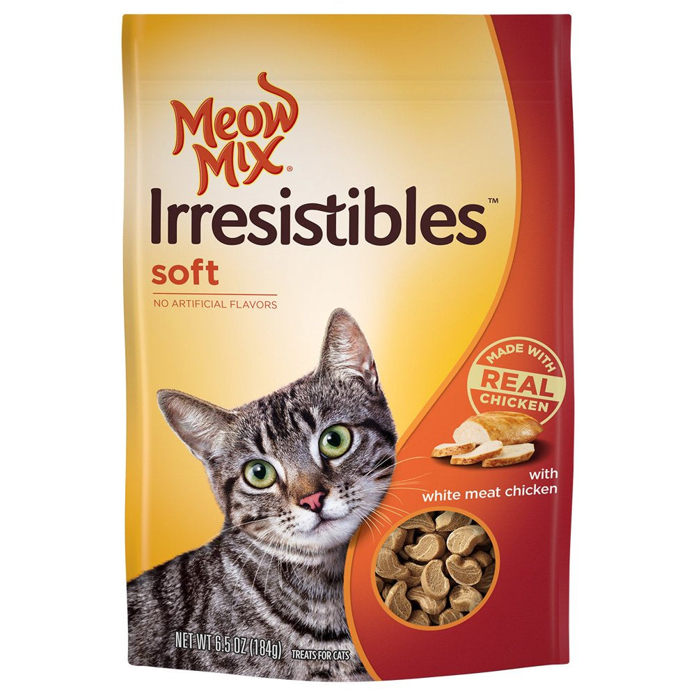 Meow Mix Irresistibles Cat Treats - Soft with White Meat Chicken, 12-Ounce Bag Animals & Pet Supplies > Pet Supplies > Cat Supplies > Cat Treats The J.M. Smucker Company 6.5 oz