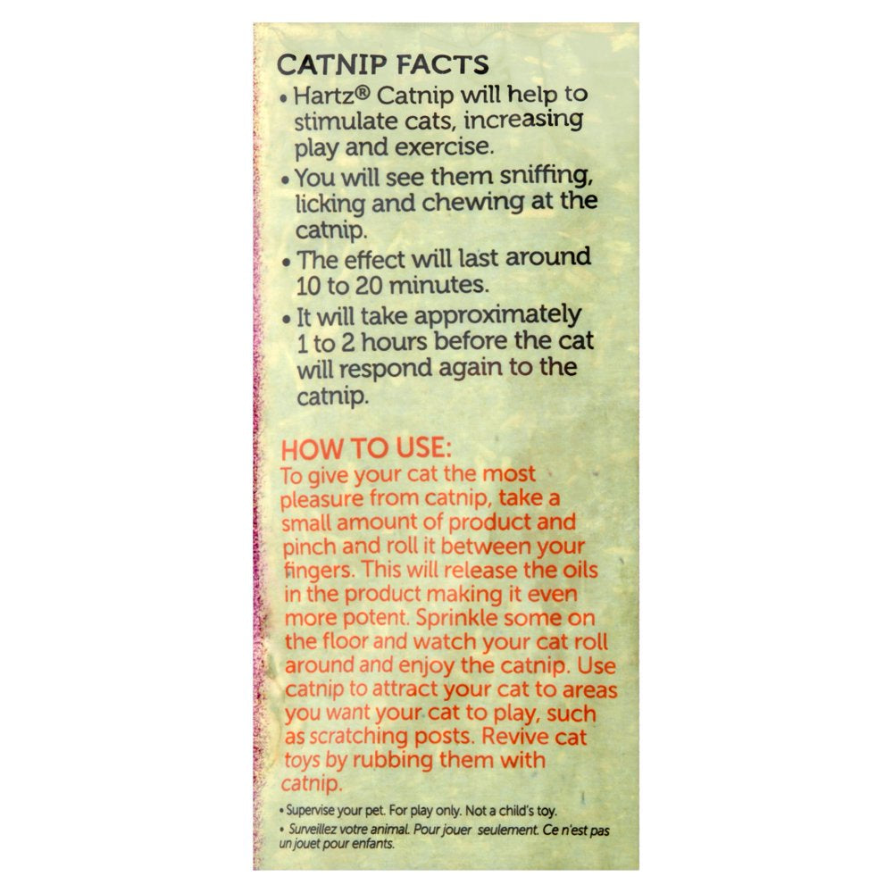 Hartz Just for Cats 100% Pure Catnip Cat Treats, 1.0 Oz. Animals & Pet Supplies > Pet Supplies > Cat Supplies > Cat Treats Hartz