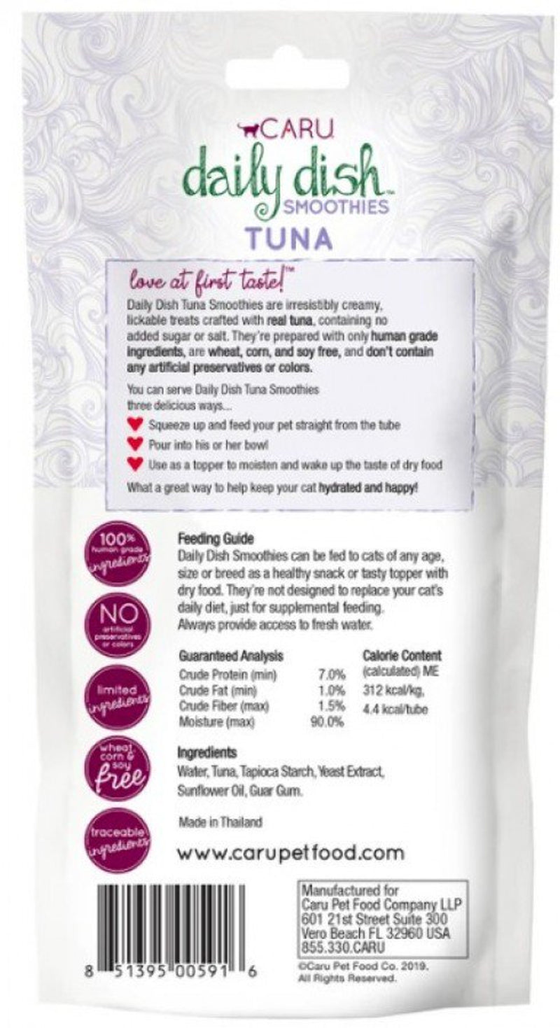 Daily Dish Smoothie Licakable Treat for Cats - Tuna Animals & Pet Supplies > Pet Supplies > Cat Supplies > Cat Treats Caru Pet Food Company