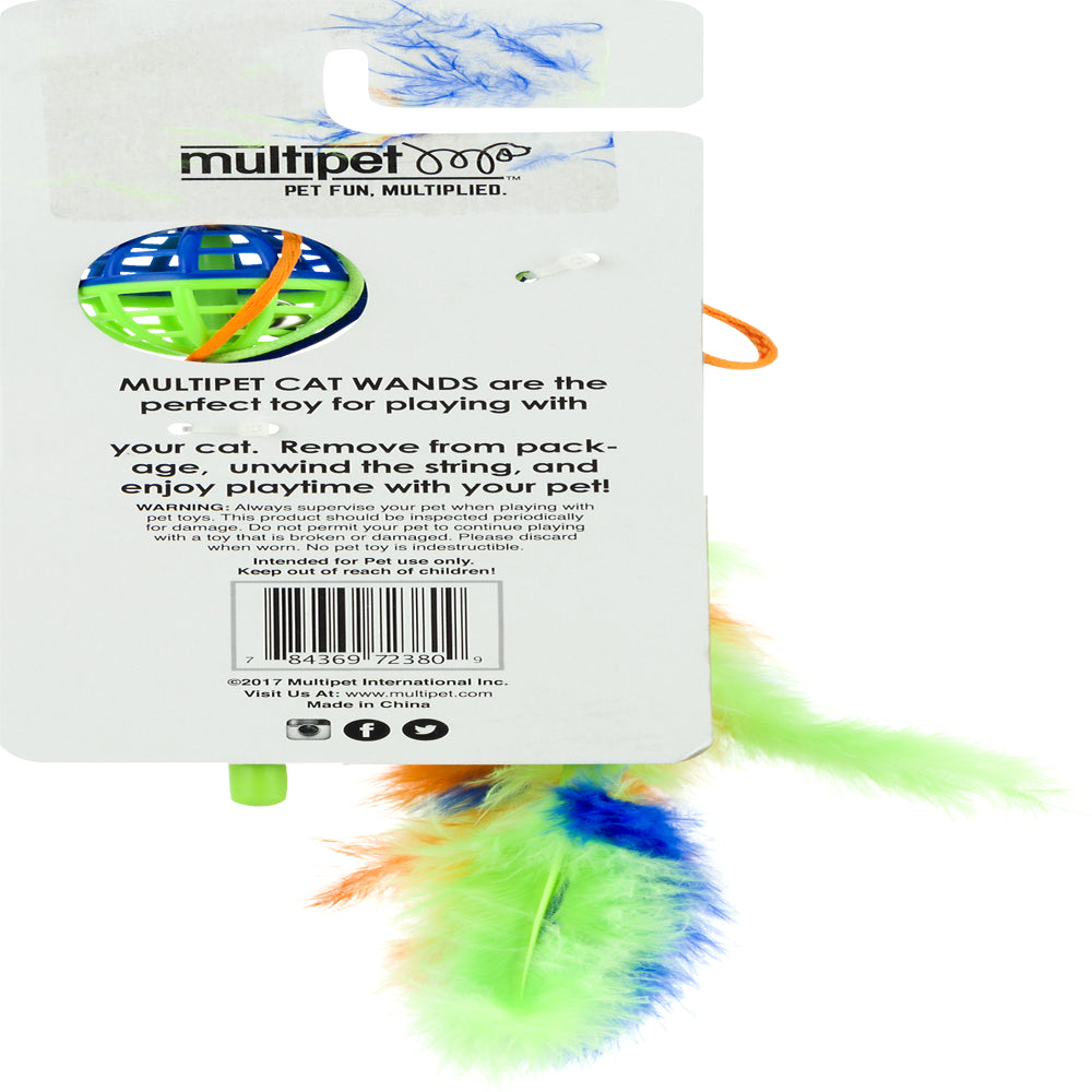 Multipet Colorful Wand Cat Toy Animals & Pet Supplies > Pet Supplies > Cat Supplies > Cat Toys Multi-Pet International