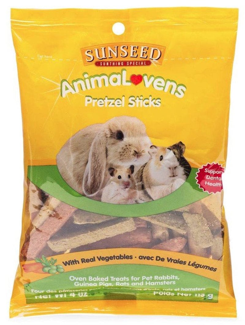 48 Oz (12 X 4 Oz) Sunseed Animalovens Pretzel Sticks for Small Animals Animals & Pet Supplies > Pet Supplies > Small Animal Supplies > Small Animal Treats Sun Seed