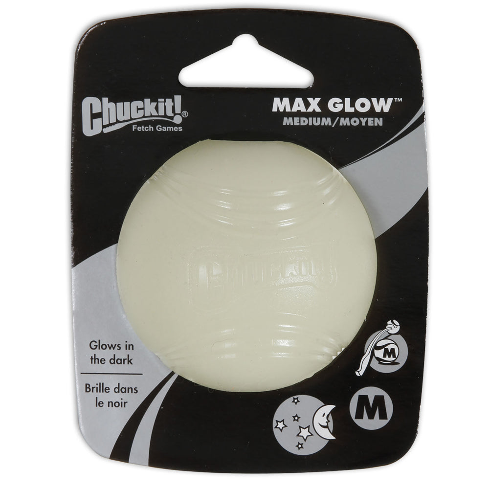 Chuckit! Max Glow Ball Dog Toy, Small Animals & Pet Supplies > Pet Supplies > Dog Supplies > Dog Toys Petmate M