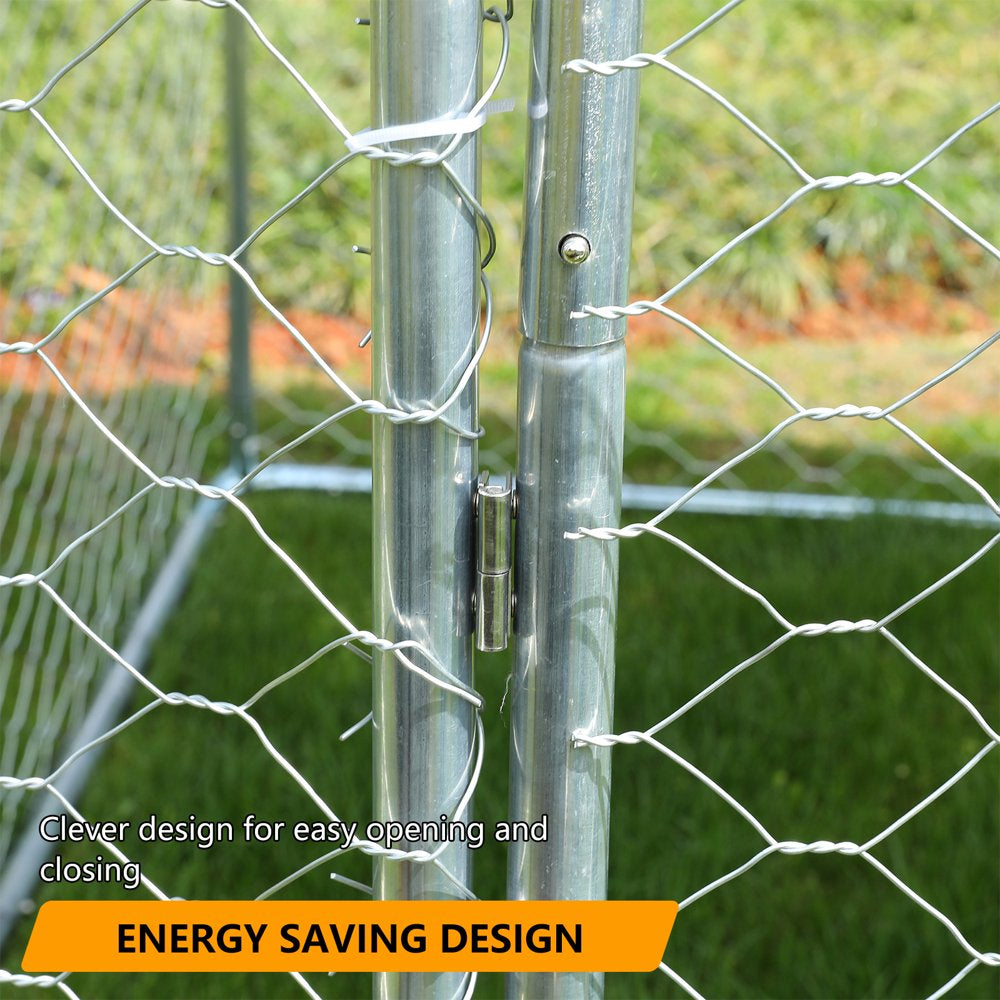 Outside Dog Kennels Playpen for Dogs Crate with Uv-Resistant Waterproof Cover Outdoor Dog Fence for Backyard Dog Run House Animals & Pet Supplies > Pet Supplies > Dog Supplies > Dog Kennels & Runs LVUYOYO