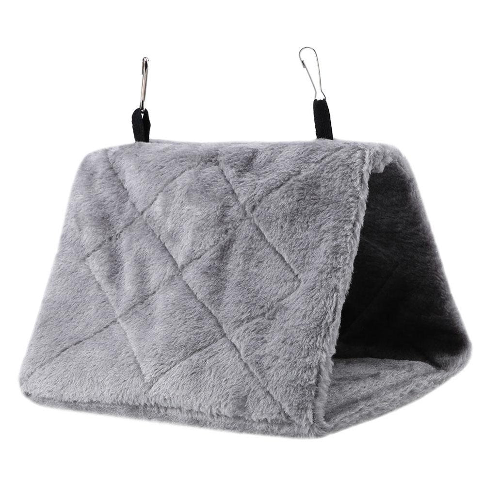 Tebru Bird Plush Hanging Cage, Soft Plush Hammock Hanging Cage Tent for Birds Parrot Winter Warm Bed Pet Toy, Bird Hammock Animals & Pet Supplies > Pet Supplies > Bird Supplies > Bird Toys Tebru #M