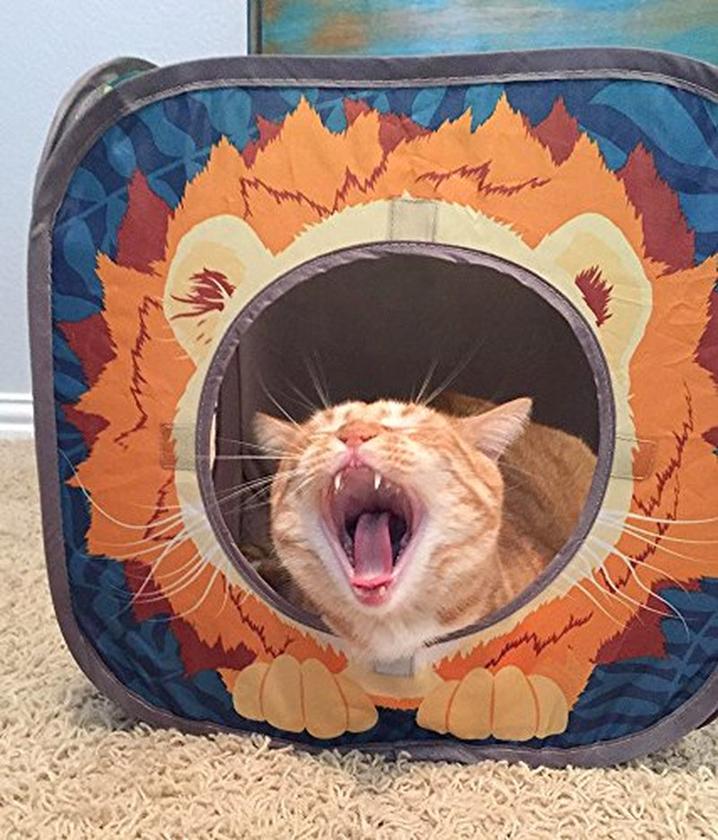 Kitty City Pop Open Jungle Combo,Collapsible Cat Cube, Play Kennel, Cat Bed, Tunnel, Cat Toys Animals & Pet Supplies > Pet Supplies > Cat Supplies > Cat Toys SportPet Designs