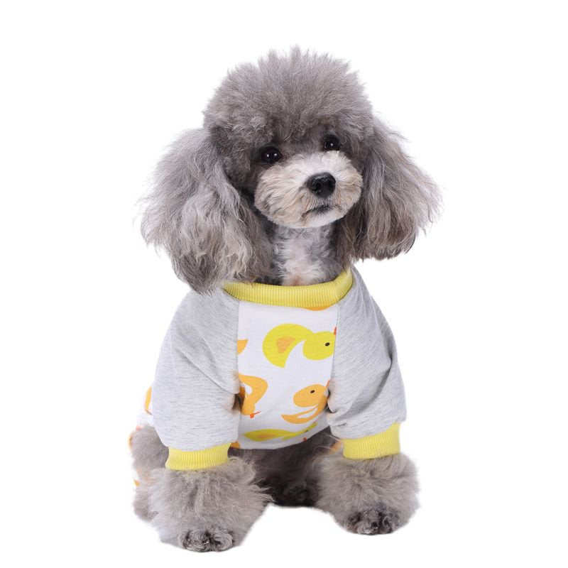 Dog Pajamas Adorable Pet Clothes Jumpsuit Pjs Apparel Soft Fleece Cat Coat Animals & Pet Supplies > Pet Supplies > Cat Supplies > Cat Apparel BAGGUCOR