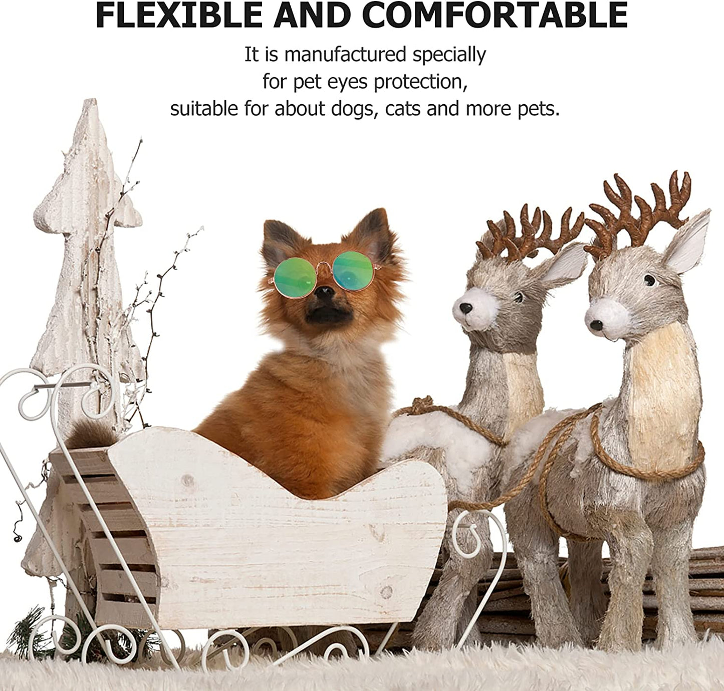 Small Pet Glasses Dog Sunglasses: 10Pcs Funny Puppy Cat Costume Birthday Party Gifts Animals & Pet Supplies > Pet Supplies > Dog Supplies > Dog Apparel Balacoo