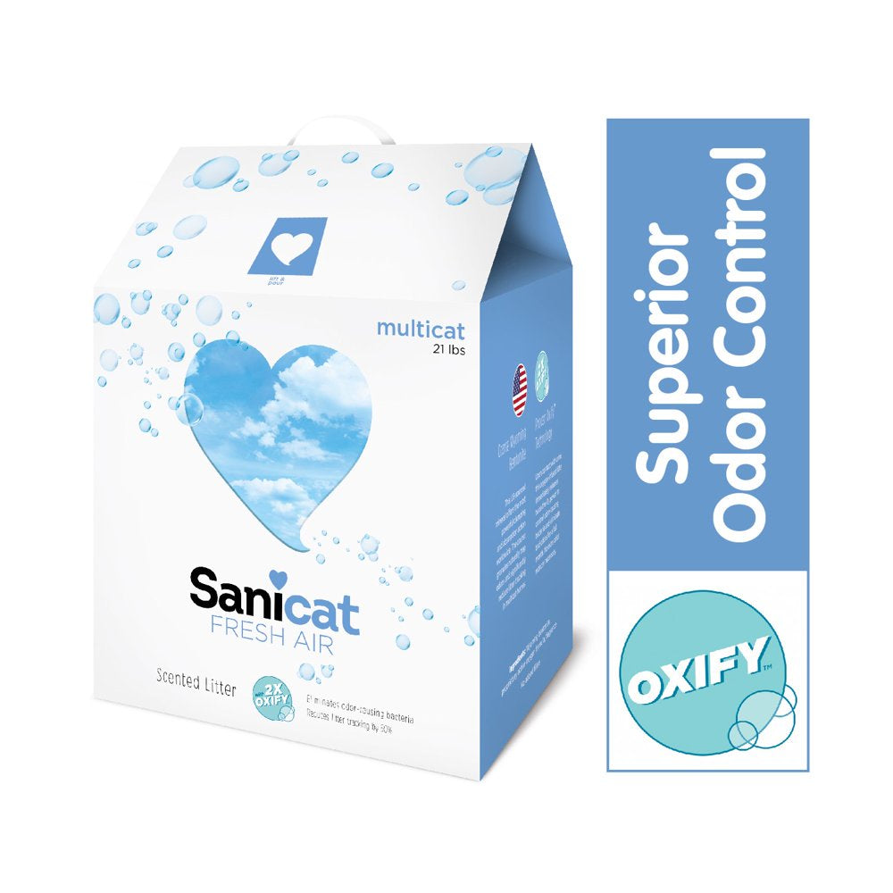 Sanicat Fresh Air Clumping Cat Litter with Oxify, 14 Lb. Box Animals & Pet Supplies > Pet Supplies > Cat Supplies > Cat Litter Tolsa 21 lbs