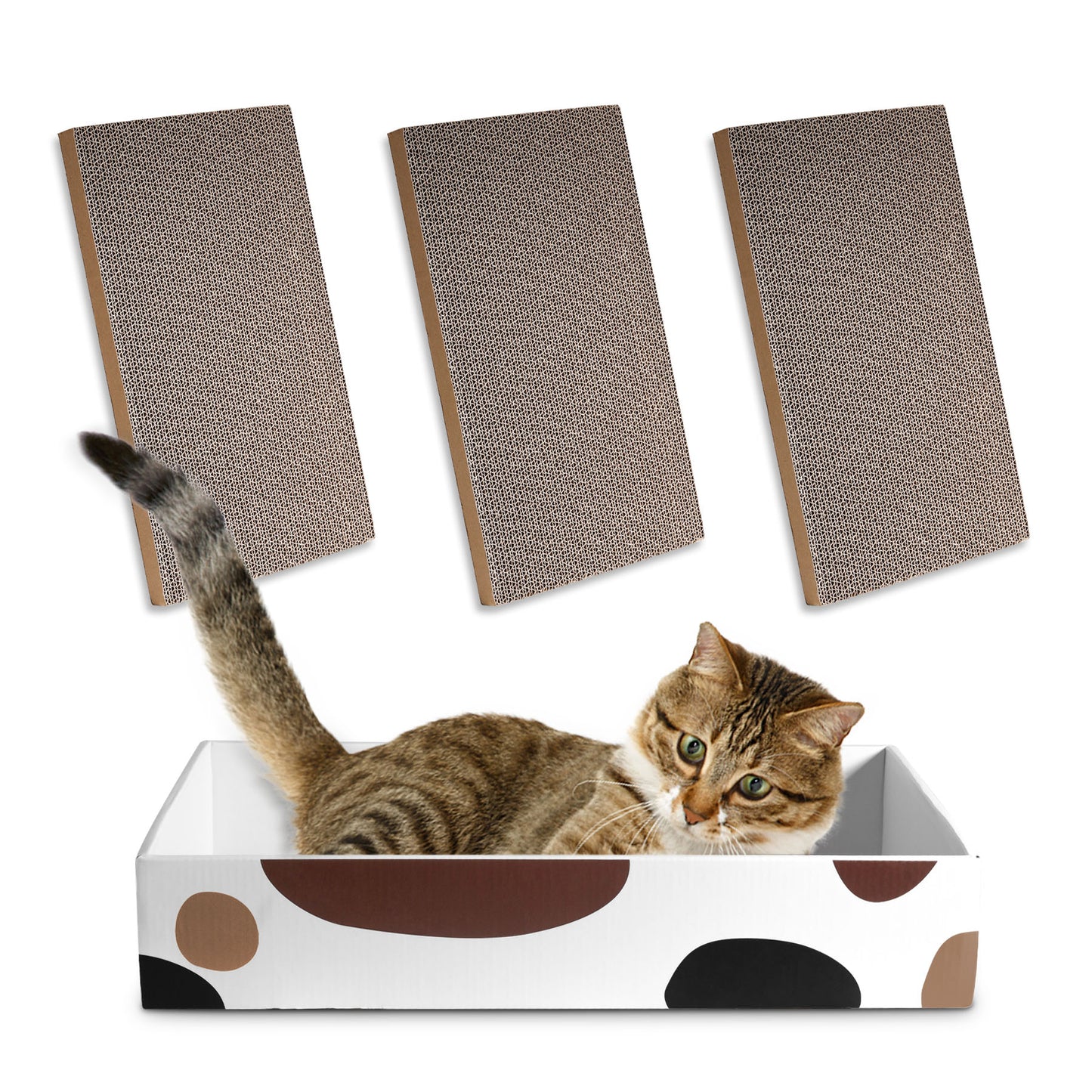 Comsaf Durable Cat Scratcher Bed for Furniture Protection, Cat Training Toy, Set of 1, 3 Pcs Animals & Pet Supplies > Pet Supplies > Cat Supplies > Cat Furniture ComSaf