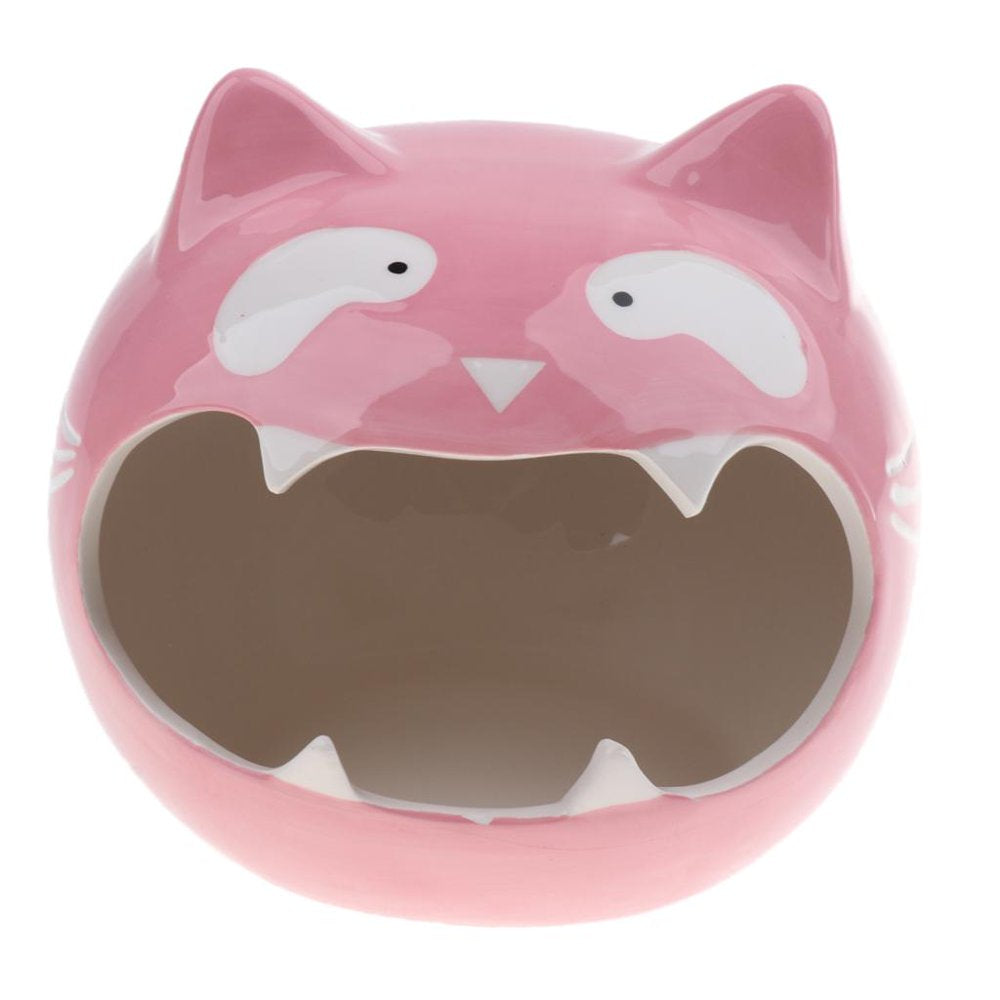 Ceramic Hamster House Summer and Cool Small Animal Habitat Cage Accessories Pink Animals & Pet Supplies > Pet Supplies > Small Animal Supplies > Small Animal Habitats & Cages HOMYL