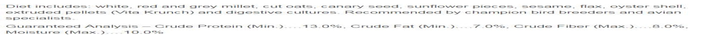 Higgins Vita Seed Finch Bird Food, 25 Lb Animals & Pet Supplies > Pet Supplies > Bird Supplies > Bird Food HIGGINS GROUP