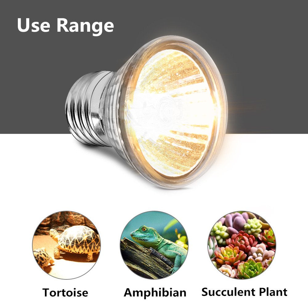 Keenso 75W Heating Light Bulb Aquarium Lamp for Pet Reptile Turtles, Reptile Heating Light, Aquarium Heating Light,For Turtle & Aquatic Reptile Habitat Animals & Pet Supplies > Pet Supplies > Reptile & Amphibian Supplies > Reptile & Amphibian Habitat Heating & Lighting WALFRONT