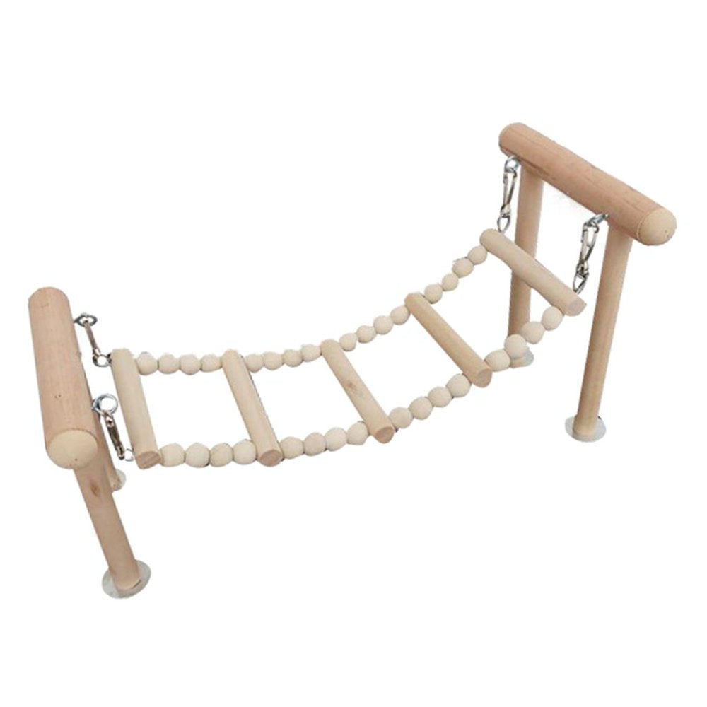 Bird Perches Stand Toy, Parrot Swing Climbing Ladder Toys, Gyms Playground Stands Wooden Perch for Parakeet, Cockatiel Animals & Pet Supplies > Pet Supplies > Bird Supplies > Bird Gyms & Playstands perfeclan