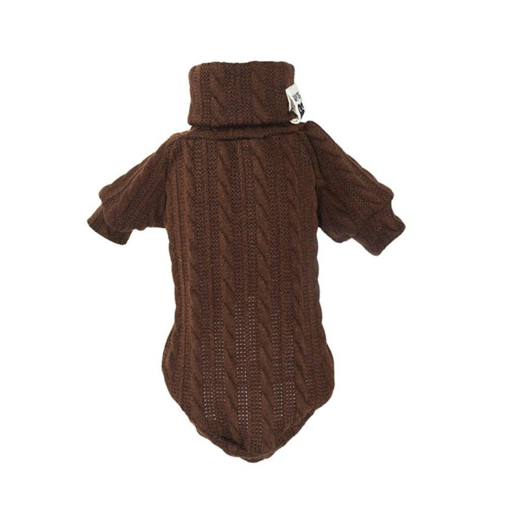 Malisata Winter Dog Knitted Warm Sweaters Coat Pet Thick Clothes Puppy Cozy Apparel Animals & Pet Supplies > Pet Supplies > Dog Supplies > Dog Apparel Malisata L Brown