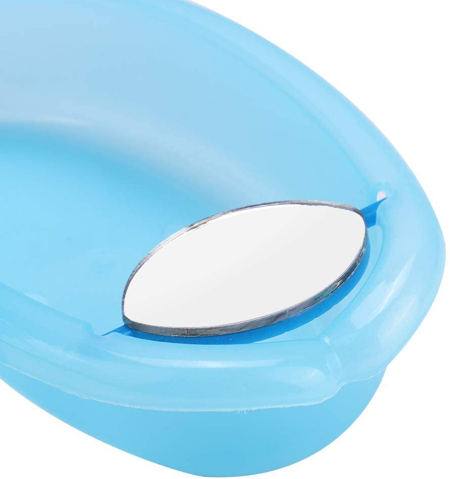 Parrot Bathtub Hanging Bird Bathing Supplies Portable Bird Bathroom with Mirror Bird Cage Toy Accessory Blue Animals & Pet Supplies > Pet Supplies > Bird Supplies > Bird Cage Accessories COSARRETY