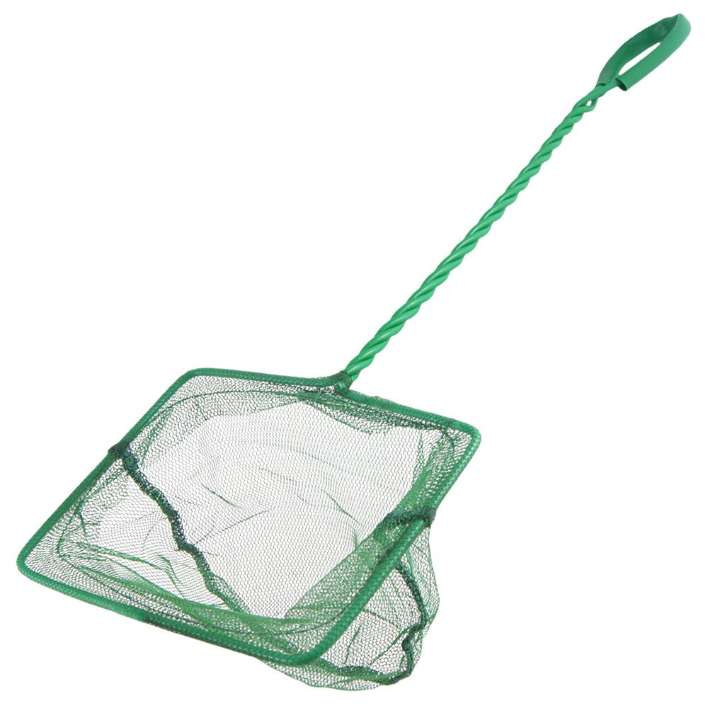 Unique Bargains Unique Bargains 6" X 4.8" Nylon Fish Tackle Landing Net Green for Aquarium Animals & Pet Supplies > Pet Supplies > Fish Supplies > Aquarium Fish Nets Unique-Bargains