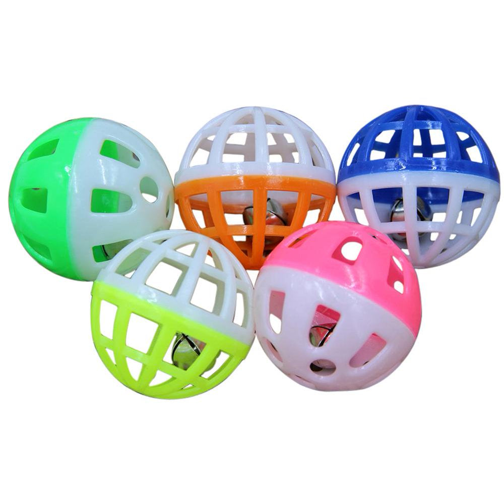 Luokeji 18PCS Pet Cat Kitten Play Balls with Jingle Bell Pounce Chase Rattle Toy Animals & Pet Supplies > Pet Supplies > Cat Supplies > Cat Toys Luokeji